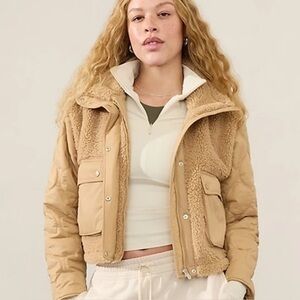 Athleta Fleece Hybrid Jacket